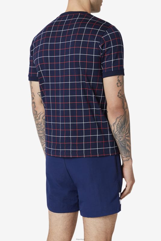 PPH0J317 marinho/vermelho/branco FILA casbian tripulação fila azul/vermelho/branco