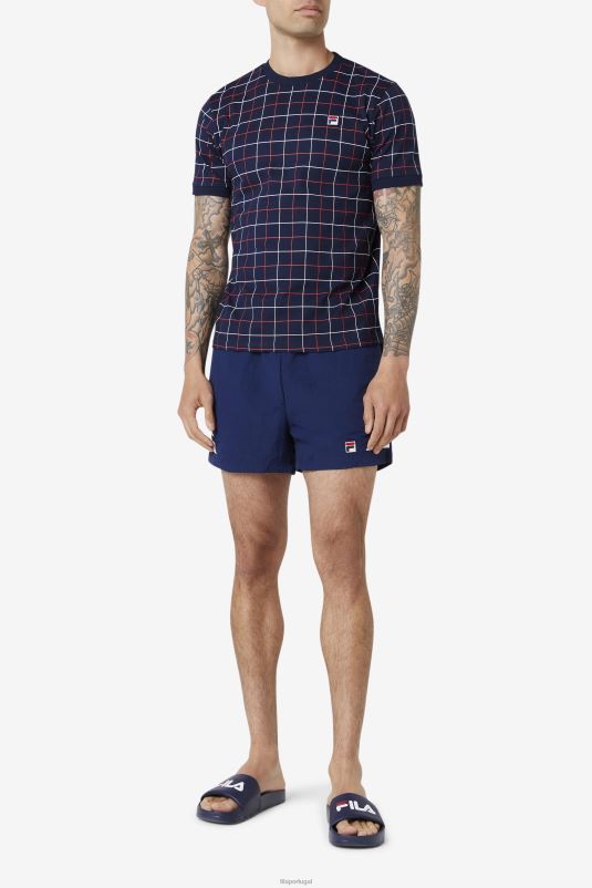 PPH0J317 marinho/vermelho/branco FILA casbian tripulação fila azul/vermelho/branco