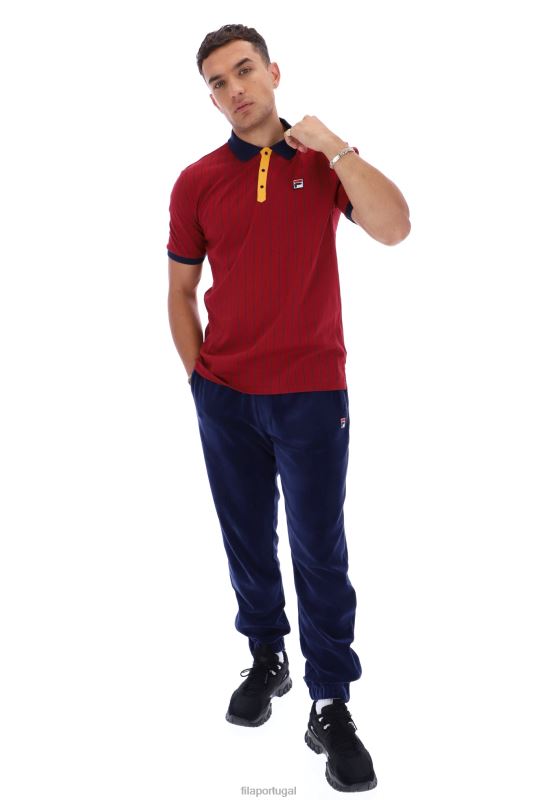 PPH0J3216FILA bb1 polo fila listrado clássico vintage