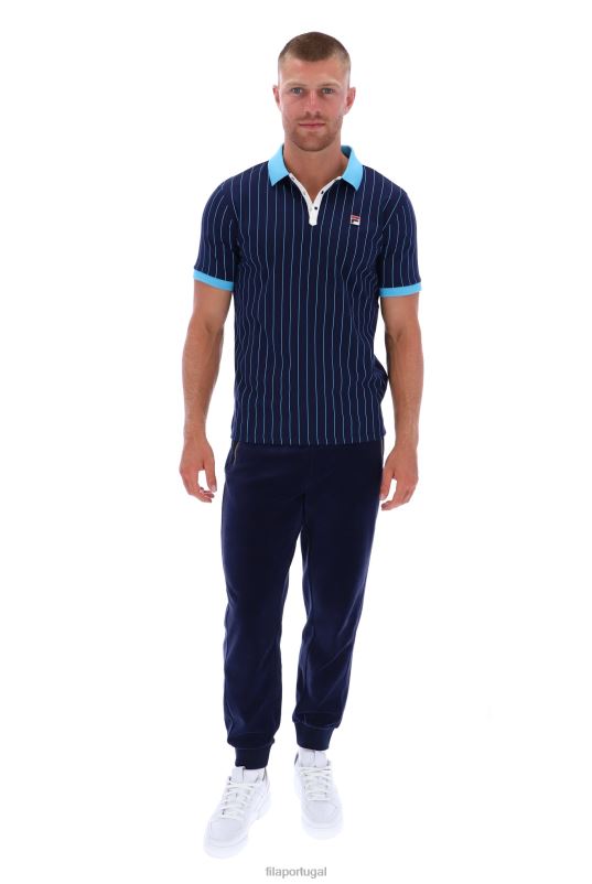 PPH0J3316FILA bb1 polo listrada fila clássica vintage