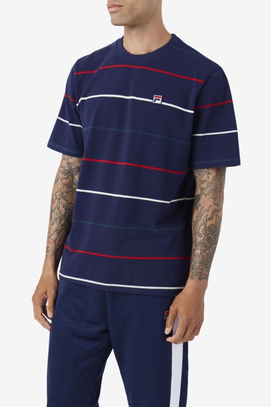 PPH0J332 marinho/verde-azulado/vermelho FILA thiago crew fila azul marinho/verde-azulado/vermelho