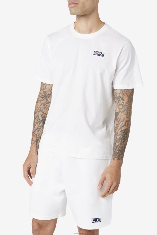 PPH0J337 branco FILA fila skylar camiseta branca