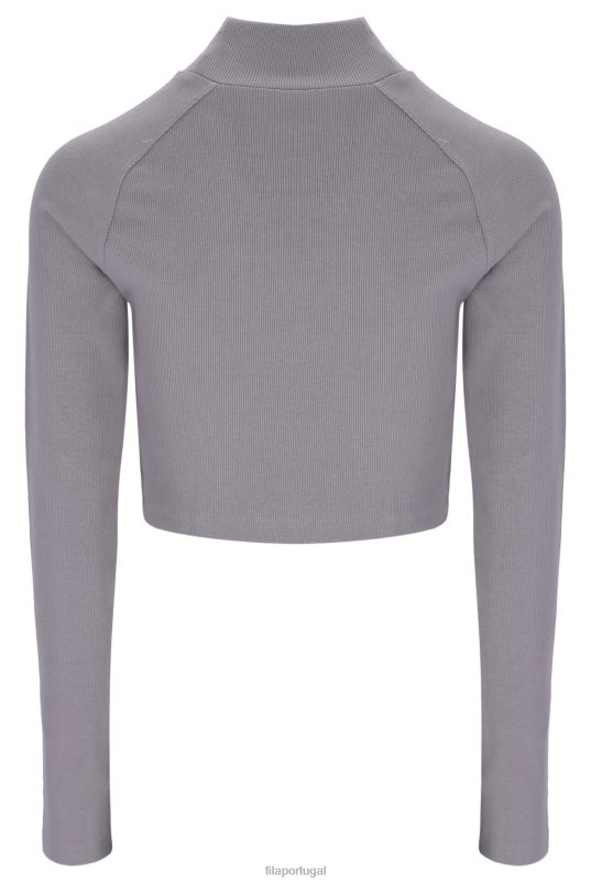 PPH0J3395FILA kaia top fila com recorte manga longa