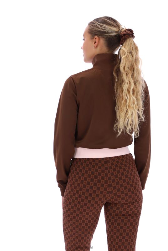 PPH0J3406FILA fila laura blusa com estampa de zíper 1/4