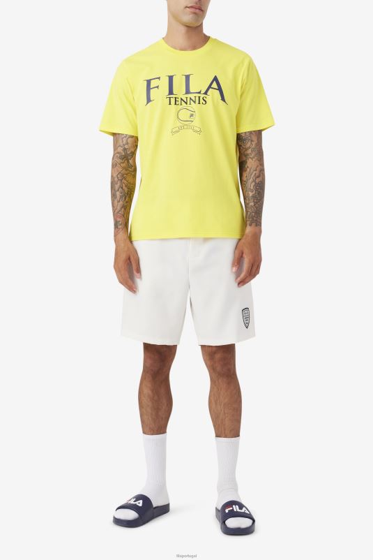 PPH0J344 amarelo/marinho FILA saran tee fila amarelo/marinho