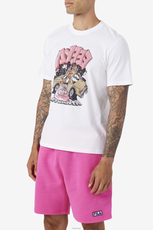 PPH0J359 branco FILA camiseta vulk fila branca