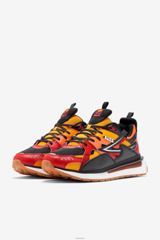 PPH0J36 preto/vermelho/dourado FILA fila sandenal masculino preto/vermelho/dourado