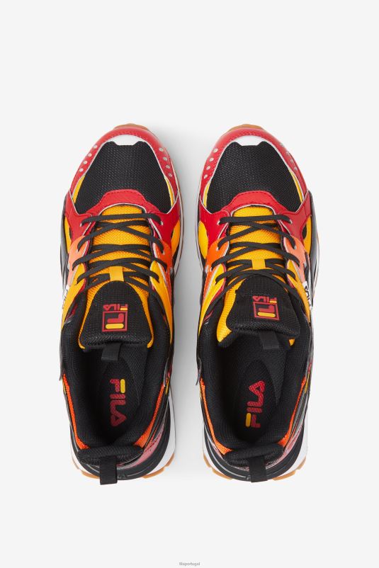 PPH0J36 preto/vermelho/dourado FILA fila sandenal masculino preto/vermelho/dourado