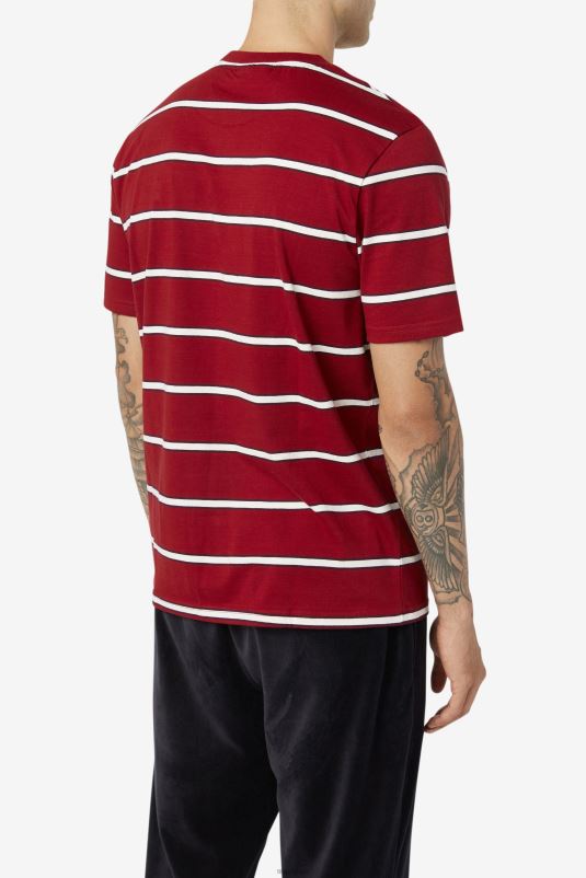 PPH0J367 ruibarbo/branco FILA fila felix tee ruibarbo/branco