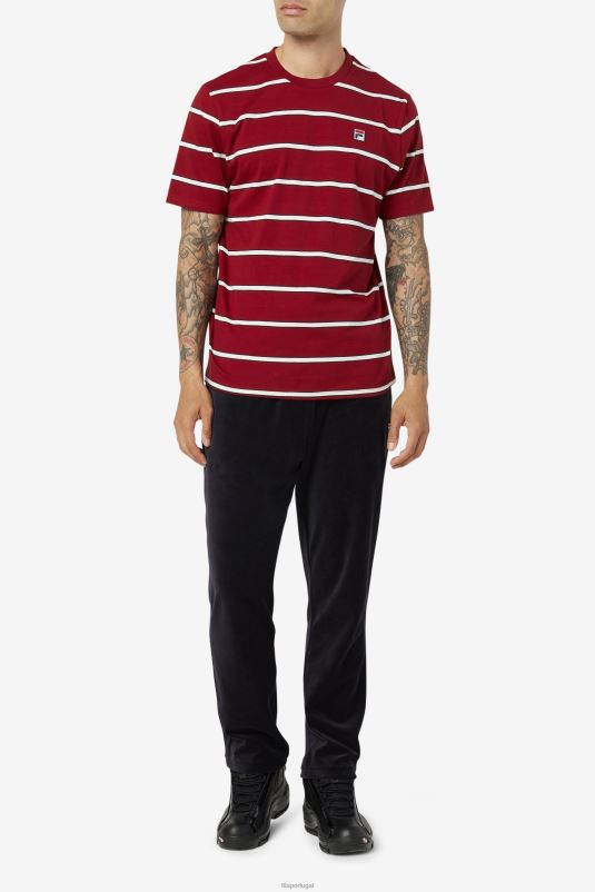 PPH0J367 ruibarbo/branco FILA fila felix tee ruibarbo/branco