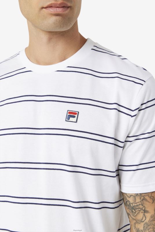 PPH0J368 branco/casaco FILA camiseta felix fila branca/peacoat