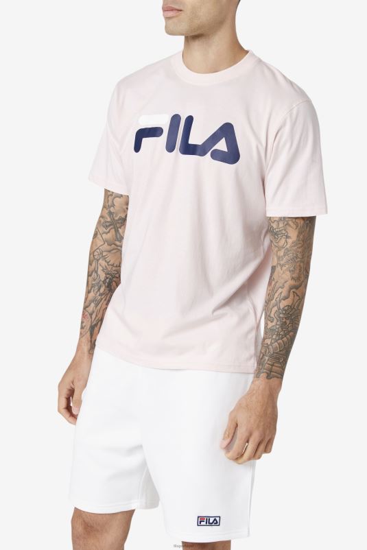 PPH0J371 rosa/marinho/branco FILA camiseta águia masculina fila rosa/marinho/branco