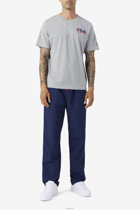 PPH0J390 urze cinza FILA camiseta bevans park estampa cinza urze fila