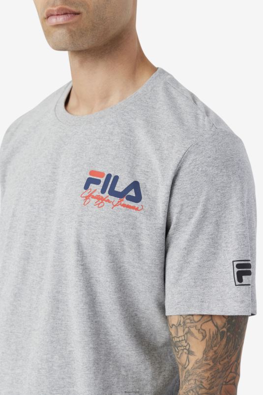PPH0J390 urze cinza FILA camiseta bevans park estampa cinza urze fila