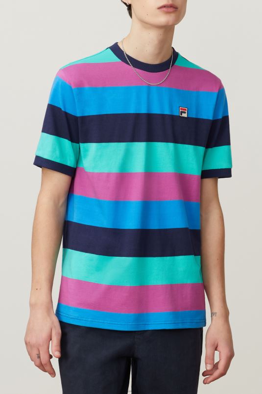 PPH0J395 marinha/parapente/frésia FILA jabez tee azul marinho/parasailing/freesia fila