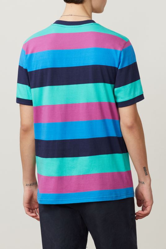 PPH0J395 marinha/parapente/frésia FILA jabez tee azul marinho/parasailing/freesia fila