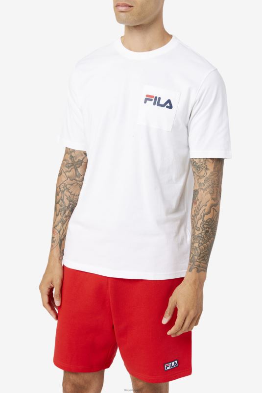 PPH0J396 branco FILA camiseta curtis branca fila