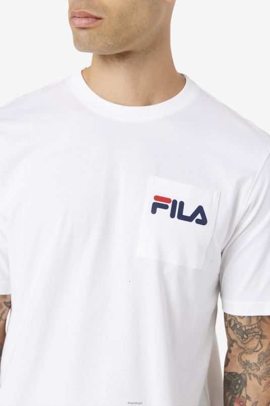 PPH0J396 branco FILA camiseta curtis branca fila