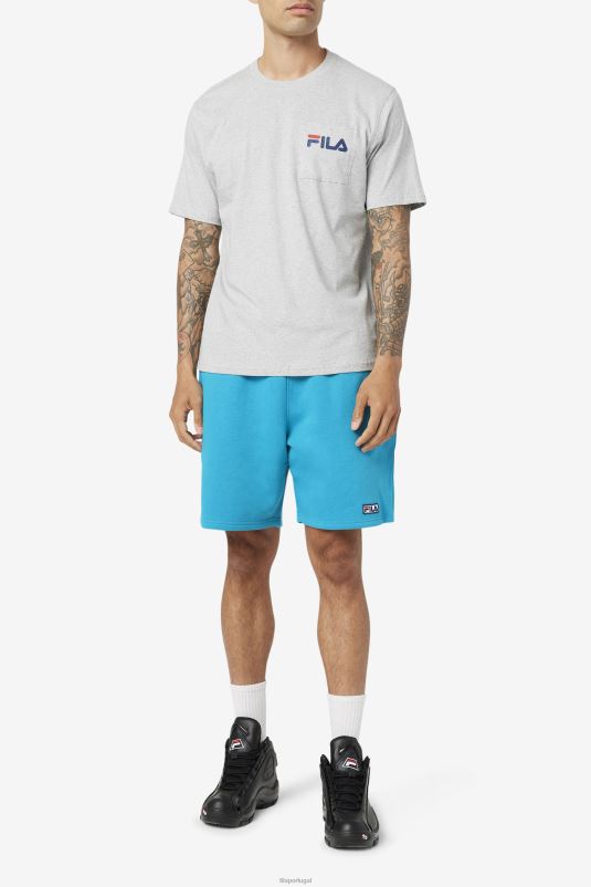 PPH0J398 marga cinza claro FILA curtis pocket tee fila cinza claro marl