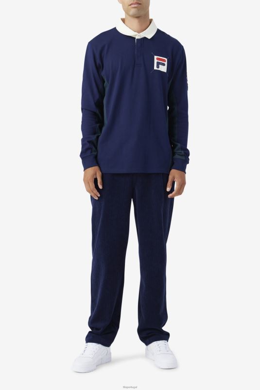 PPH0J413 marinho/verde-azulado/garça FILA filmore rugby navy/teal/egret fila