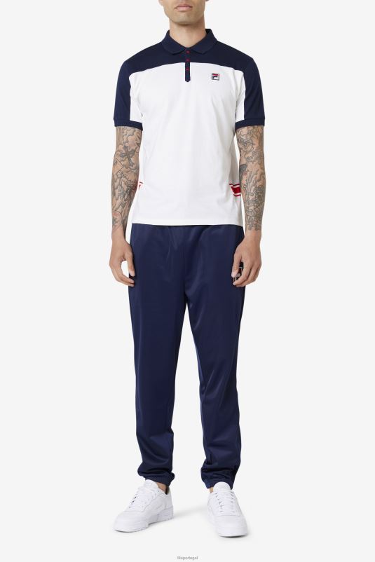 PPH0J416 branco/marinho/vermelho FILA polo fila mivvi branco/marinho/vermelho