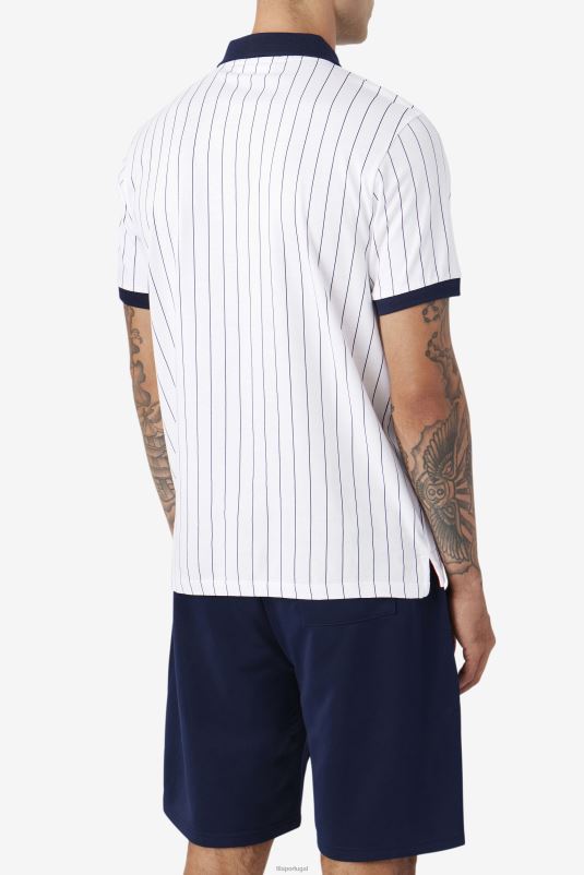 PPH0J419 branco/marinho/vermelho FILA bb1 polo branco/marinho/vermelho fila