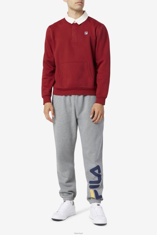 PPH0J422 ruibarbo/branco FILA edison polar rugby fila ruibarbo/branco