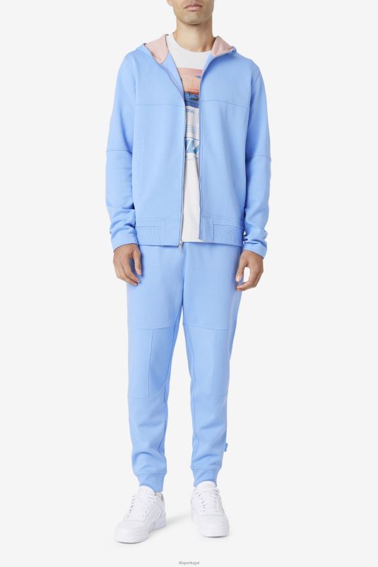 PPH0J457 azul centáurea/nuvem coral FILA fila kayra full zip hoodie azul centáurea/coral cloud