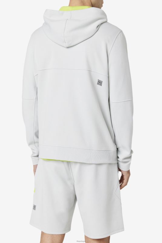 PPH0J458 ponche de pedra/cal FILA moletom com capuz kayra full zip fila stone/lime punch
