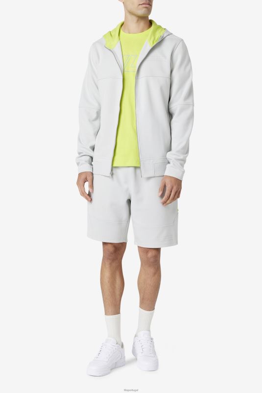 PPH0J458 ponche de pedra/cal FILA moletom com capuz kayra full zip fila stone/lime punch