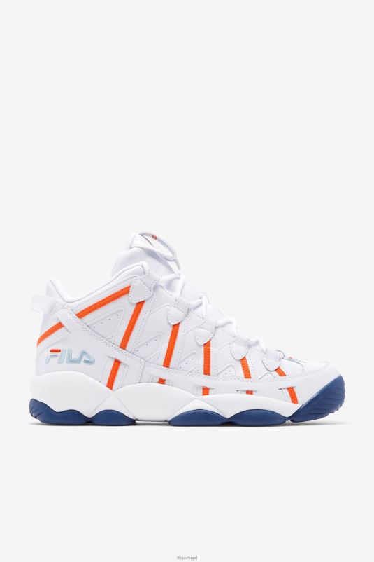 branco/vermelho laranja/azul