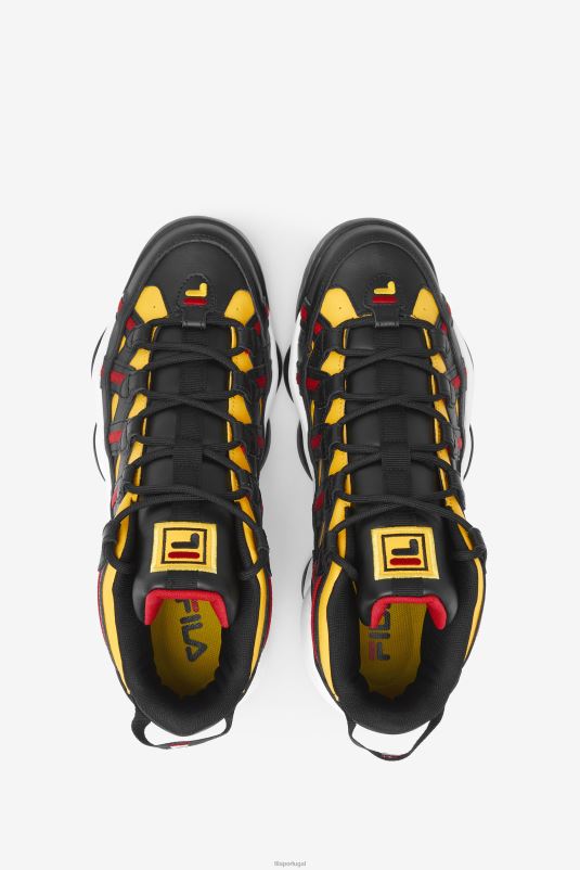 PPH0J48 limão/preto/vermelho FILA fila de espaguete stackhouse masculino limão/preto/vermelho