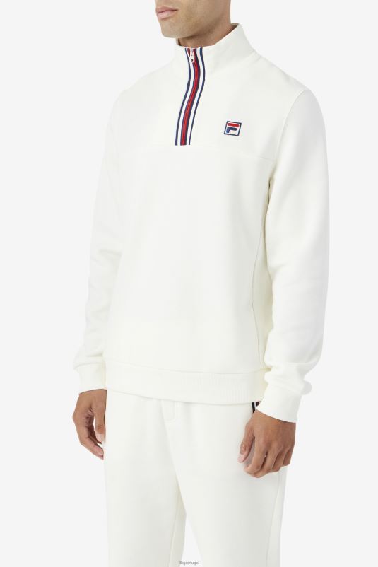 PPH0J487 garça FILA fila weston half zip egret