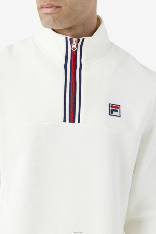 PPH0J487 garça FILA fila weston half zip egret