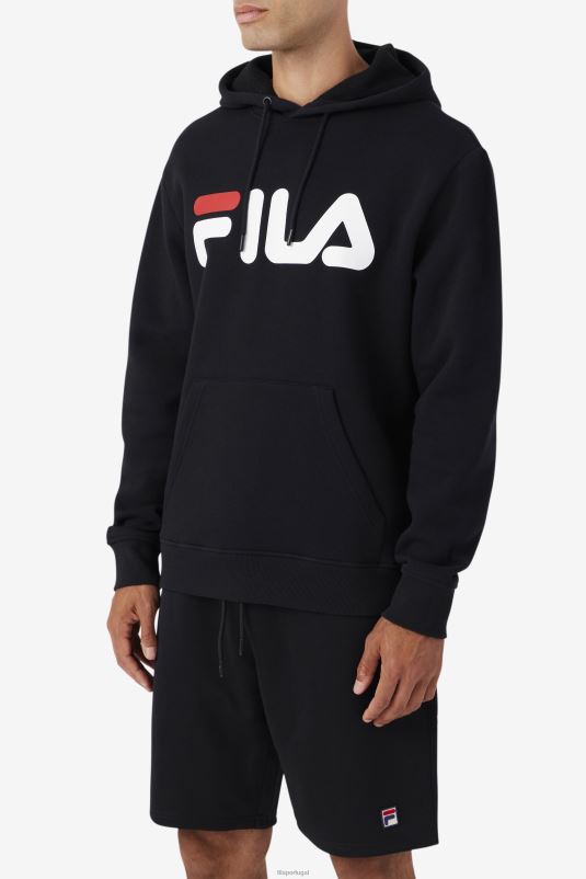PPH0J488 preto/branco/vermelho FILA samari moletom com capuz fila preto/branco/vermelho