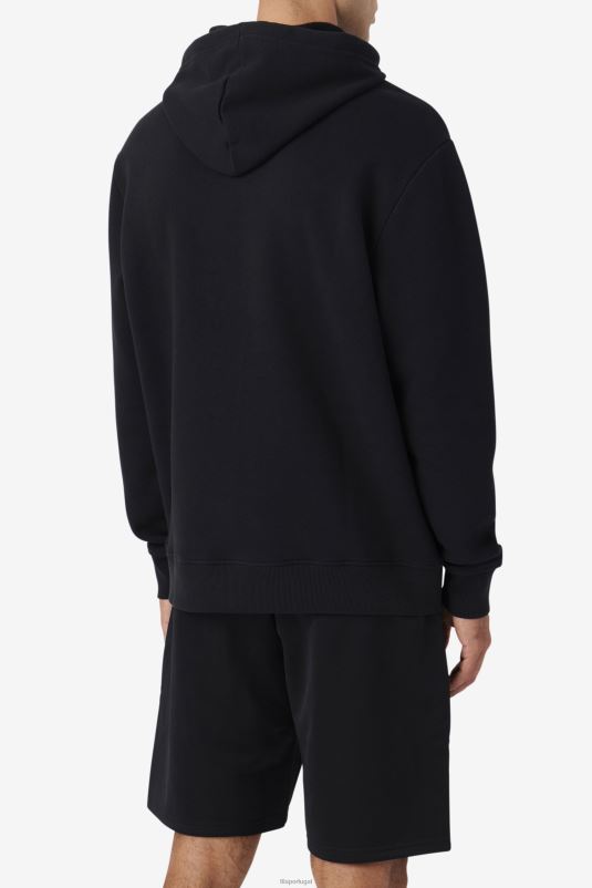 PPH0J488 preto/branco/vermelho FILA samari moletom com capuz fila preto/branco/vermelho