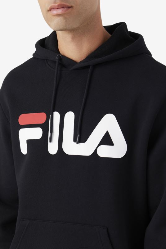 PPH0J488 preto/branco/vermelho FILA samari moletom com capuz fila preto/branco/vermelho