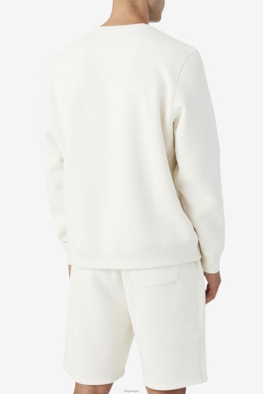 PPH0J500 gardênia/vermelho ardente FILA kory moletom com gola redonda fila gardenia/fiery red