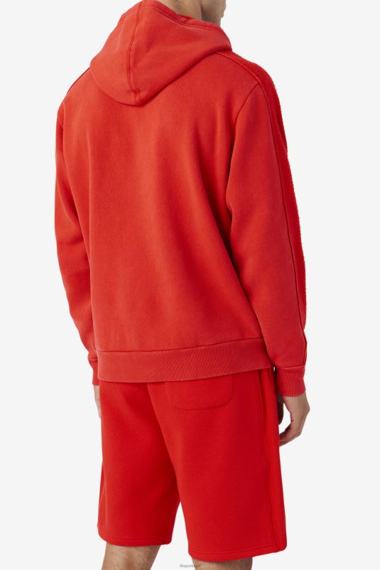 PPH0J519 vermelho/azul ardente FILA moletom fila bryson vintage wash vermelho/azul ardente