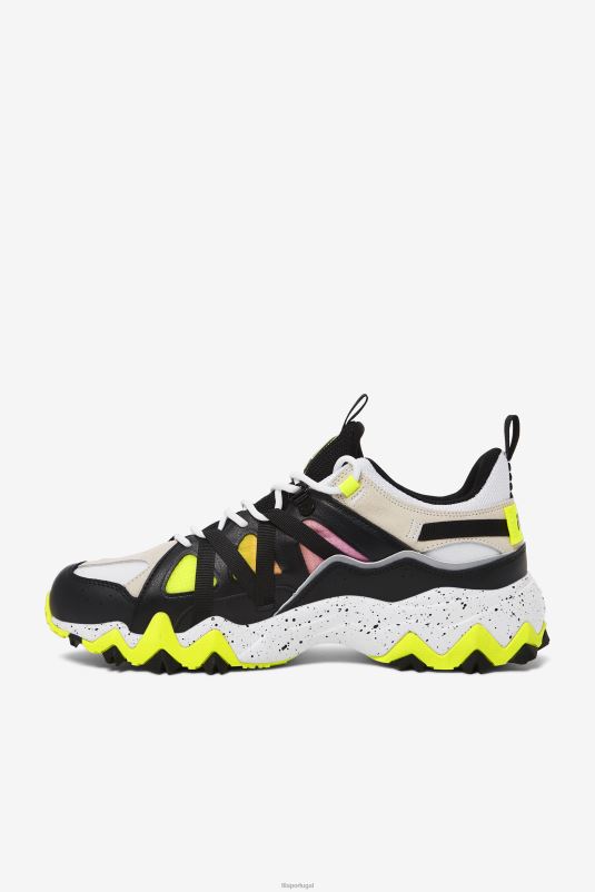 PPH0J53 branco/preto/amarelo FILA excursão masculina fila branco/preto/amarelo