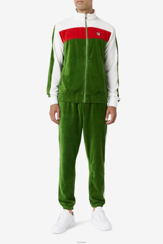 PPH0J568 jardim formal/branco/vermelho FILA fila formal garden/branco/vermelho brice veludo pant