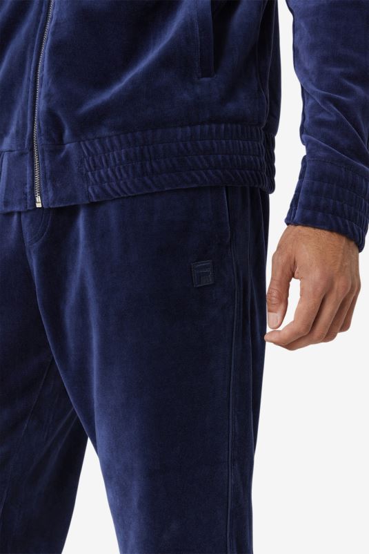 PPH0J574 marinha FILA fila navy deverall veludo pant