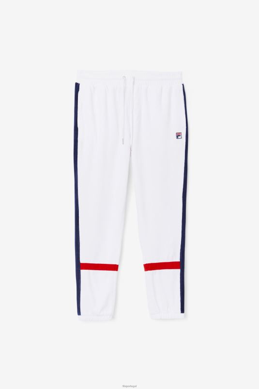 PPH0J580 branco/marinho/vermelho FILA calça fila branca/marinho/vermelho ravid veludo