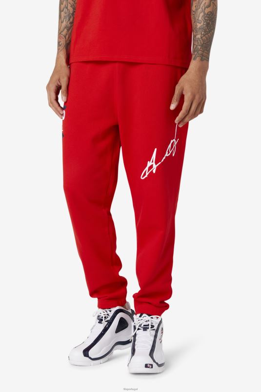 PPH0J591 vermelho FILA calça fila vermelha grant hill orson