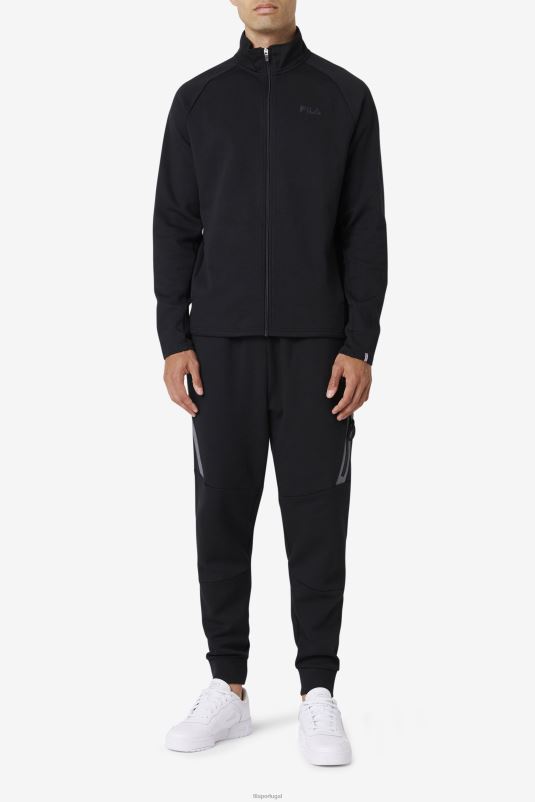 PPH0J605 preto FILA calça de corrida fila preta