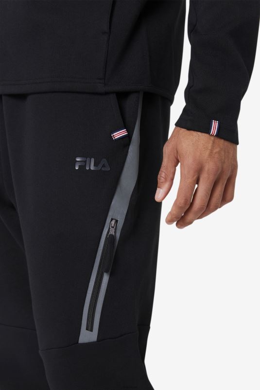 PPH0J605 preto FILA calça de corrida fila preta