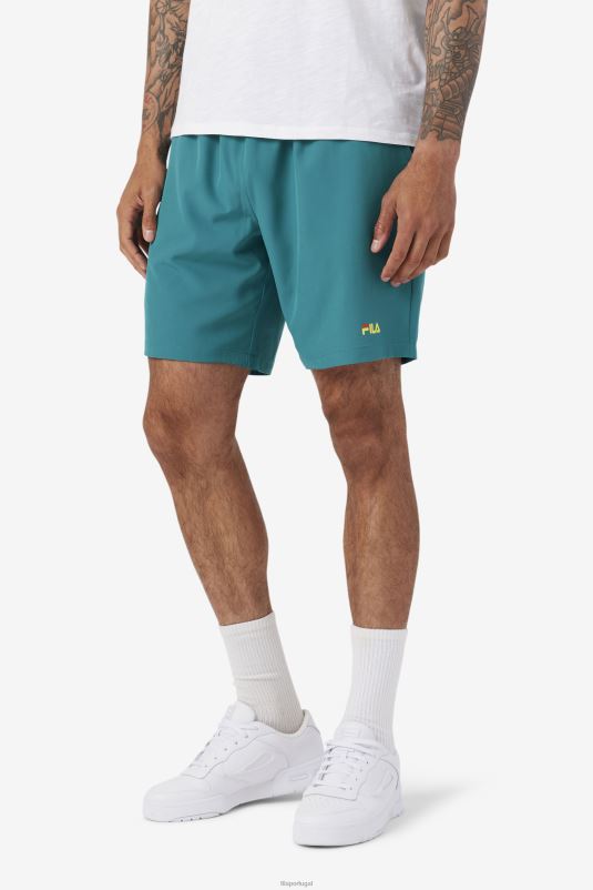 PPH0J608 bayou/tomate cereja/amarelo FILA ravini short fila bayou/tomate cereja/amarelo