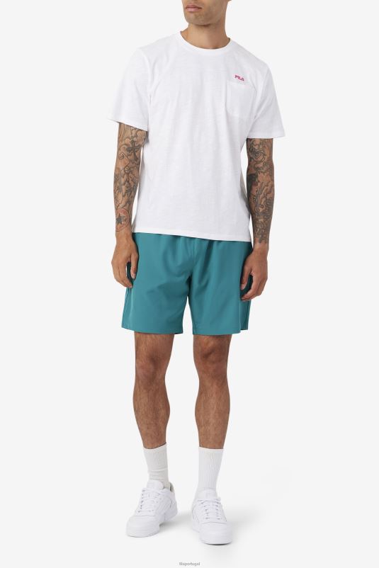 PPH0J608 bayou/tomate cereja/amarelo FILA ravini short fila bayou/tomate cereja/amarelo