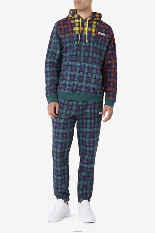 PPH0J613 bug de junho/ruibarbo/marinha FILA fila dormitório xadrez jogger junho bug/ruibarbo/navy