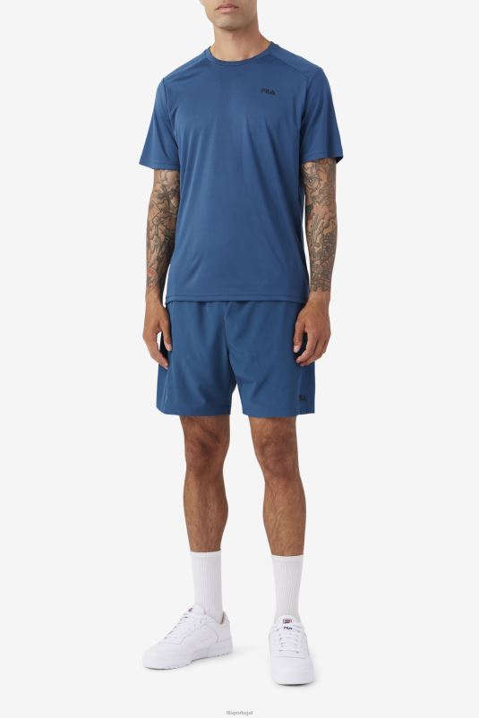PPH0J625 majólica azul/preta FILA fila finula short majolica azul/preto